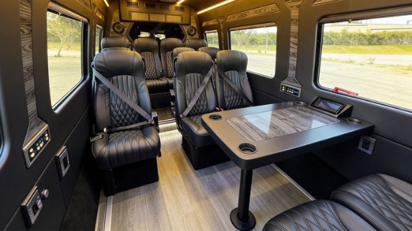 port st lucie 12 passenger sprinter van interior
