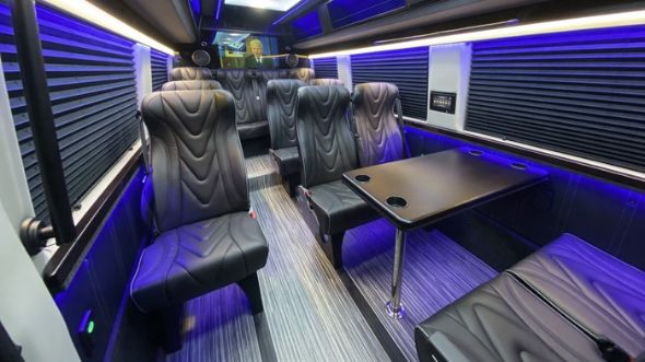 port st lucie 18 passenger sprinter van interior