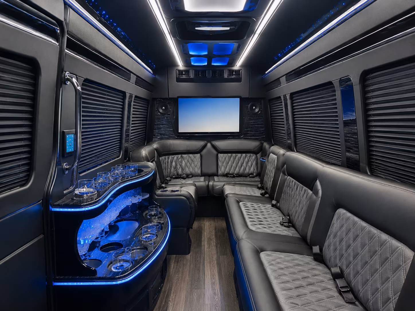 port st lucie sprinter limousine inside
